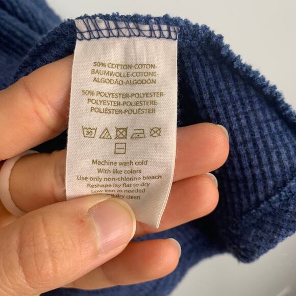 We The Free Blue Flowy Thermal Sweater - Picture 8 of 8